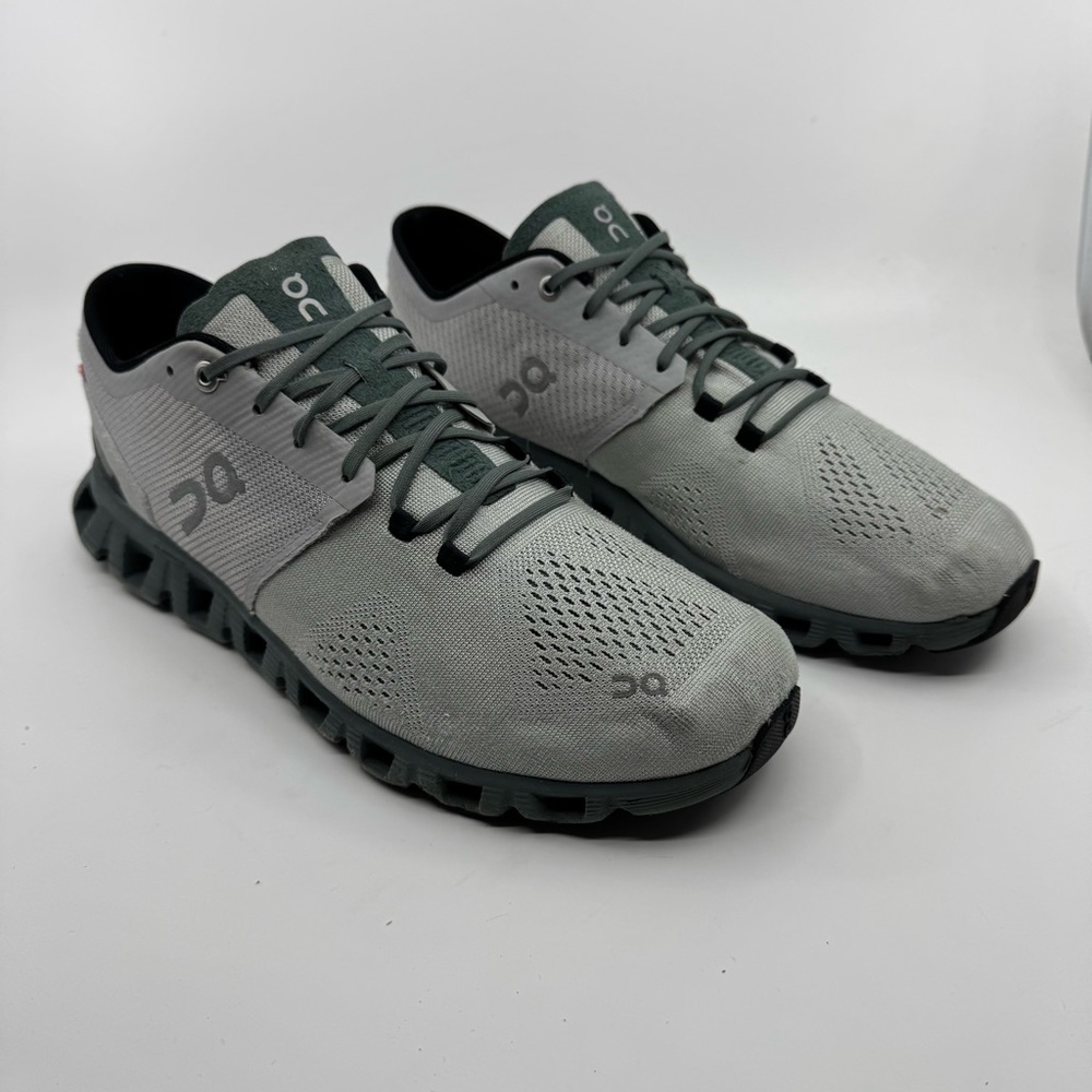 On Running Mens Cloud X2 Color Glacier/Olive Color 10.  iCloud - Picture 3 of 11